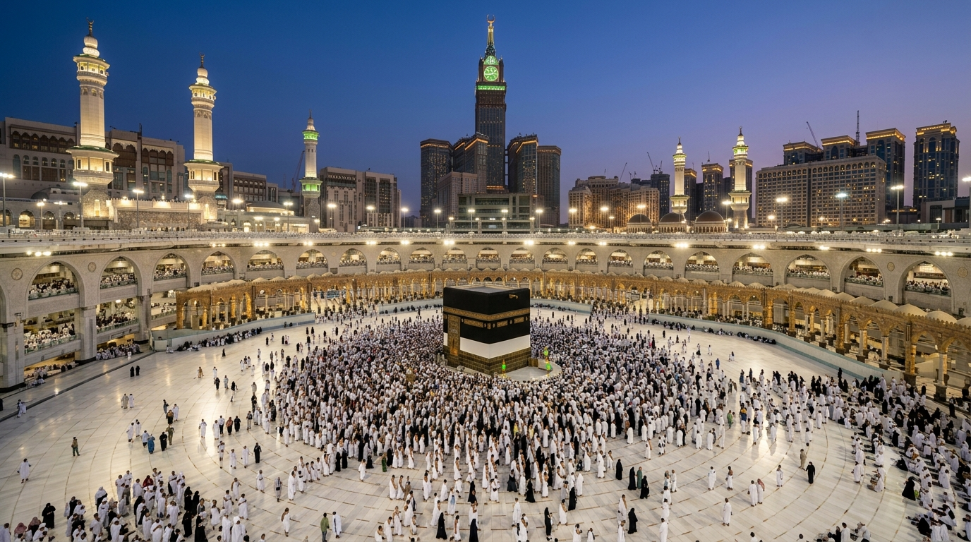 Kaaba at Masjid al-Haram, Makkah