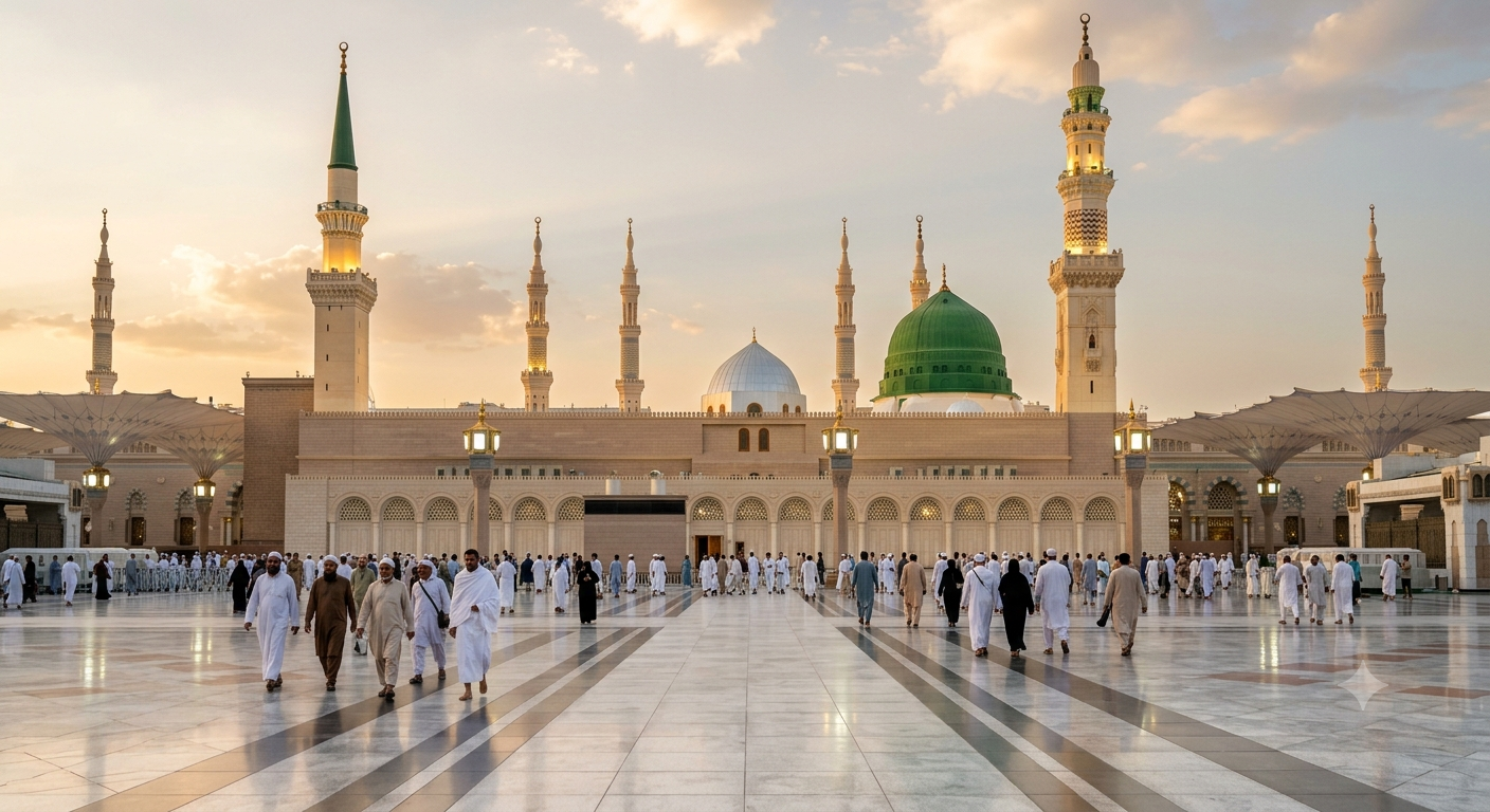 Green Dome and Masjid an-Nabawi, Madinah